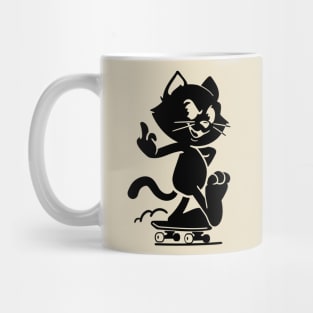 Black cat Mug